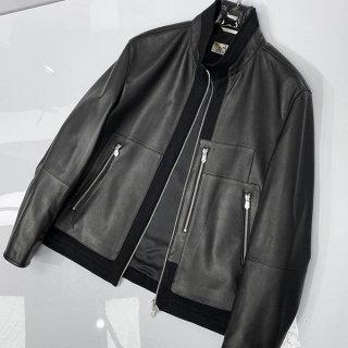Luxury jacket? Hermes leather jacket copy limited quantity! ert35032