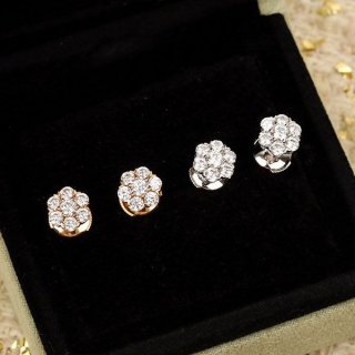 Rare Van Cleef & Arpels Fleurette Replica Earrings 18K vah00743