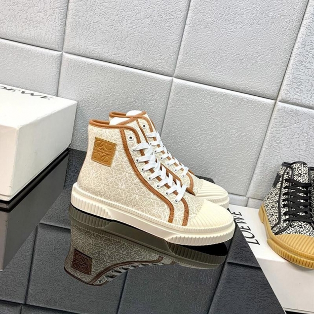Sold out★Loewe★Anagram High Top Sneakers Replica Canvas loc79576