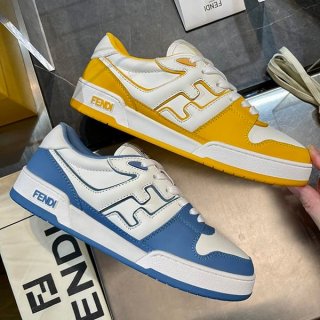 Boutique Fendi Match Sneakers Light Blue Low Top Replica 2 Colors feb81715