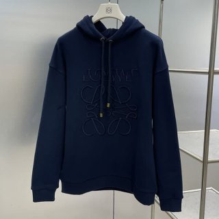 Free shipping Loewe Anagram Embroidered Logo Hoodie Copy Sweatshirt loy23506