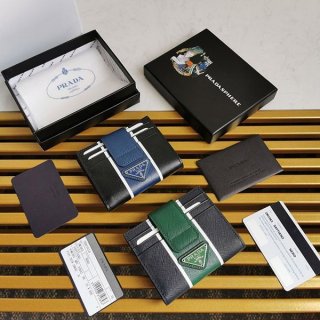 Extremely rare! Prada smooth leather wallet replica in two colors pue62507