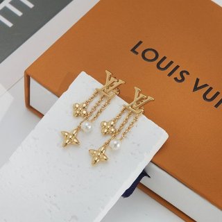Louis Vuitton New Arrival ◆ Popular [Luisa Earrings] Gold Color M01574