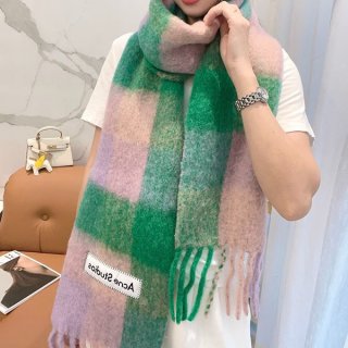 Acne Studios Mohair Check Scarf, Cheap ace10300