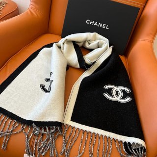 24B Chanel CC_Wool Scarf Simple and cute muffler Fake AAA375