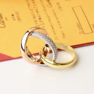 No.1 Popular Cartier Trinity Ring Small Model 18K kah23390