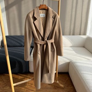 Max Mara 101801 Icon Coat Madame Cheap Belted Wool & Cashmere Coat mal47660