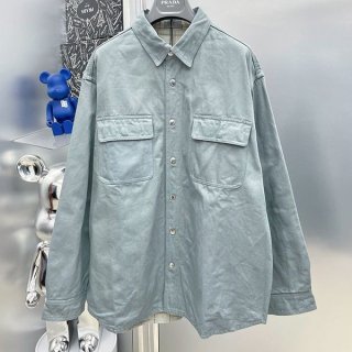Attention ★ Dior reversible denim shirt fake deb76984