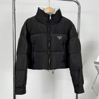 Recommended Prada Replica Re-Nylon Cropped Convertible Down Jacket pul63053