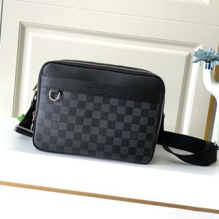 Free shipping Louis Vuitton Trocadero Messenger PM Replica Damier Graphite Shoulder Bag Damier N40087