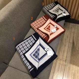 Luxury brand Hermes Plaid Replica Jacquard Blanket ero87735