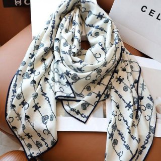 Secured Chanel Replica Carre 140 Summer Stripe Shawl shn42066