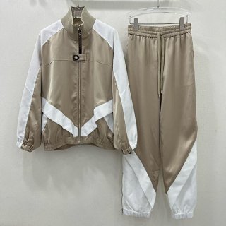 Louis Vuitton Color Block Zip-up Jacket, Cheap, Top and Bottom Set, vuo81259