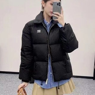 Immediate delivery Miu Miu replica logo print down jacket myt87128