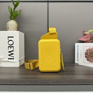Cheap Loewe Molded Sling Calfskin Sling Bag with Tracking lot67469
