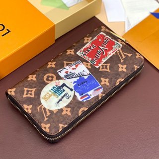 Louis Vuitton Monogram Sticker Zippy Wallet Long Wallet Replica M62149