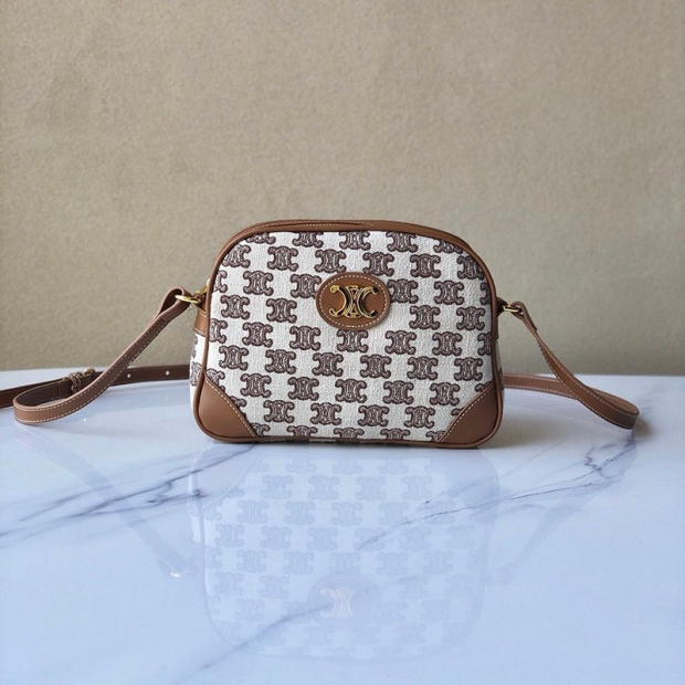 Sold out in Japan☆Celine Shoulder Bag Replica Camera Bag Triomphe Embroidery 194332CS819BR