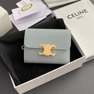 Stylish? [Celine Copy] Compact Wallet Triomphe Mini Wallet Cem63214