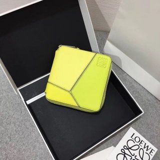 The hottest topic! Loewe Puzzle Replica Round Zip Bi-fold Wallet loi03845