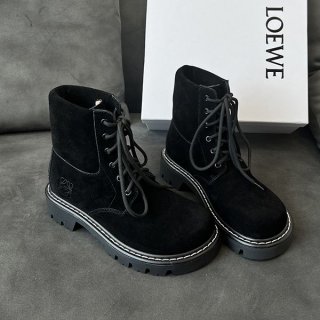 Loewe Sierra replica combat ankle boots suede super rare! lov77670
