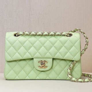 New color ☆ Chanel mini chain shoulder bag copy ☆ Light green shf47284
