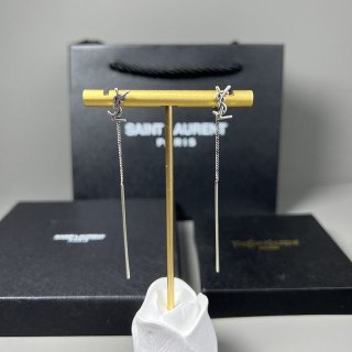 Very popular all over the world? Saint Laurent YSL Threader Opium Logo Earrings Replica Sas47845