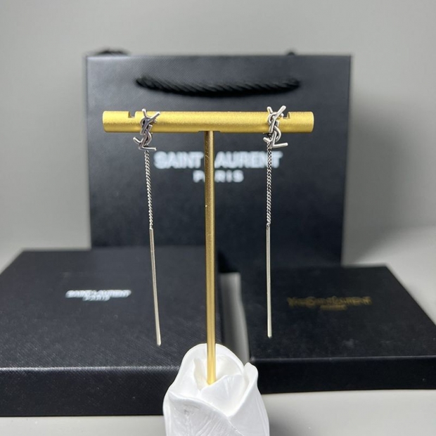 Very popular all over the world? Saint Laurent YSL Threader Opium Logo Earrings Replica Sas47845