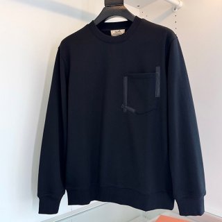 Hermes Replica Pocket Cotton "Tape Leather" Sweatshirt H367840HA76LA