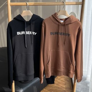 Super Hot Topic! Burberry Second Edition Logo Print Cotton Jersey Hoodie Baq98599