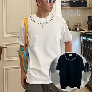 MM6 Maison Margiela numbering logo T-shirt, loved by many celebrities, 2 colors, Max41919