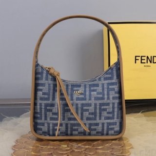 Boutique Fendi FF motif fabric copy mini bag fel74003