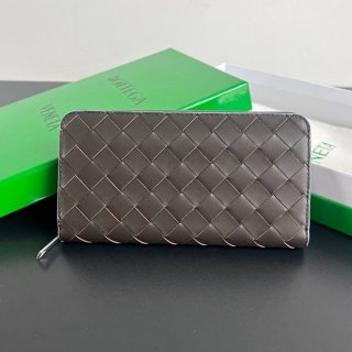 Bottega Veneta Replica Intrecciato Zip Around Wallet boe75465