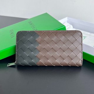 Bottega Veneta Intrecciato Zip Around Wallet Replica boj90020