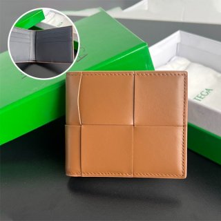 Very popular: Bottega Veneta fake leather bi-fold wallet / men's boe92662