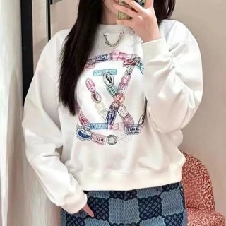 Boutique Louis Vuitton Circle Travel Stamp Sweater Grade N 1AGDI9