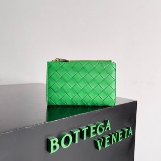 Fake Bottega Veneta Medium Intrecciato Bi-fold Zip Wallet 667468VC