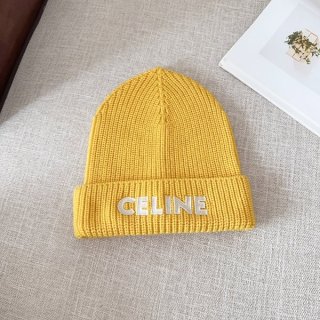 [Great Deal] Celine Logo Knit Hat Fake Beanie Cee71535