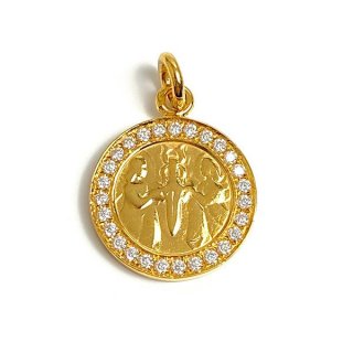 CHROME HEARTS Cheap Angel Medal 22K Gold V1 Rare Pendant Charm Kuf79159