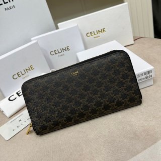 Celine Large Zipped Wallet Replica/Triomphe Canvas Cet61788