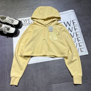 New Loewe Anagram Replica Leather Patch Hoodie Cotton low93209