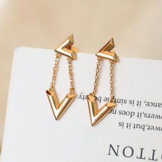 ☆Super popular☆【NEW】Louis Vuitton Replica★LV Bolt Upside Down Earrings Q96972 Q96972