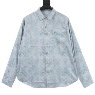 No.1 Popular Louis Vuitton Grade N Monogram Cloud Masculine Shirt vuw95533