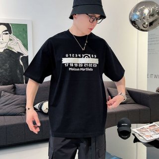 Super popular Maison Margiela MM6 short sleeve t-shirt copy black Mac67837