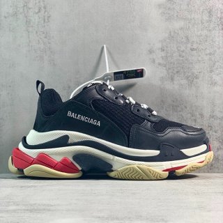 Eye-catching color ◆ Balenciaga Triple S fake clear sole sneakers bao96550