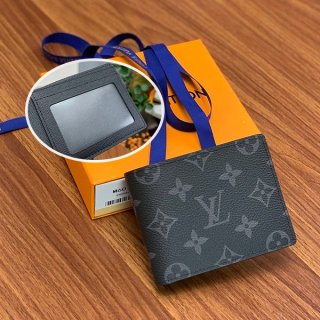 Louis Vuitton Replica Taiga Monogram Bi-fold Wallet Black vuk34491 Sold Out