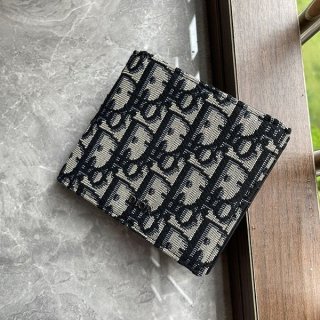 Love at first sight? Dior Oblique Bi-fold Slim Wallet with Coin Case Replica dee53978