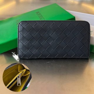 The rapidly growing popularity of Bottega Veneta Intrecciato replica zip-around wallet boi74690