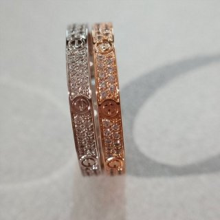 Sold out popular ☆ Elegant Cartier LOVE ring fake diamond kaw19919