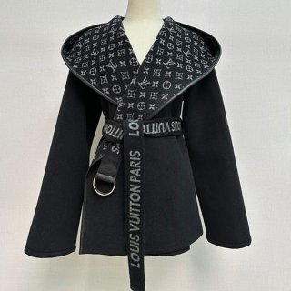 ★Safe shipping with tracking Louis Vuitton Belted Short Wrap Peacoat Fake 1A99MF