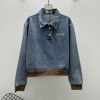 Best price challenge Miu Miu denim n-grade blouson jacket myr03555